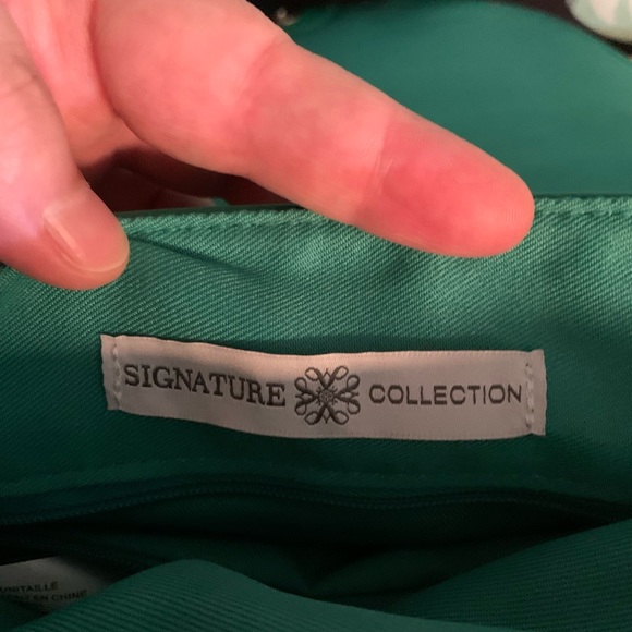 Teal faux leather crossbody bag - Picture 6 of 7